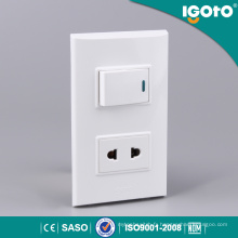 Igoto American Type New Design One Gang Wall Switch et Socket 125V